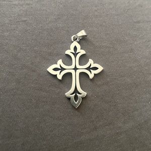 Retired James Avery Fleur Cross Pendant